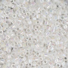 DBM0202 White Pearl Opaque AB, Size 10/0  Miyuki Delica Beads, Colour code -202 ...