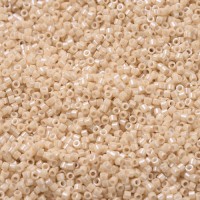 DB0205 Beige Glazed Luster, Size 11/0 Miyuki Delica Beads, 50gm bag
