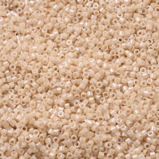 DBM0205 Beige Glazed Luster, Size 10/0  Miyuki Delica Beads, Approx. 5.2g