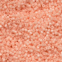 DB0206-1 Salmon Pink Opaque Glazed Luster, Size 11/0 Miyuki Delica Beads, 5.2g approx. 