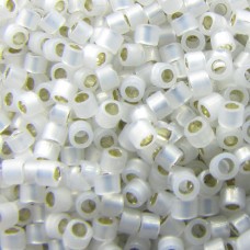 DBL0221 White Opal Silver Lined Size 8/0 Miyuki Delica Beads, Colour Code 0221, ...