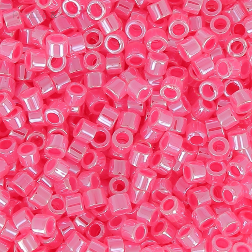 DB0236B Crystal Rose Ceylon Lined-Dyed, Size 11/0 Miyuki Delica Beads, 50gm bag