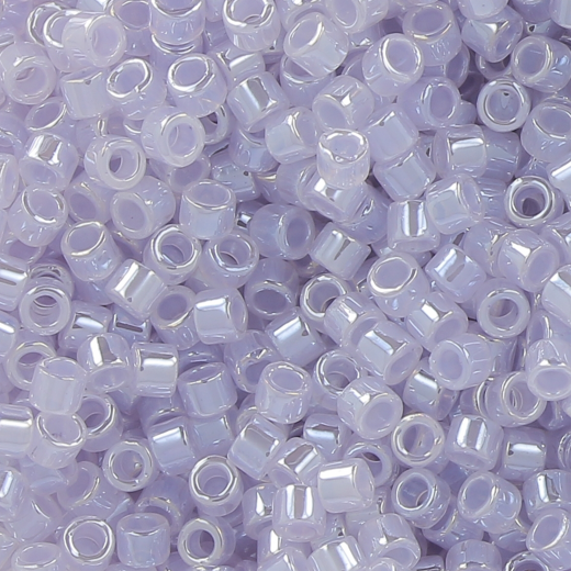 DB0241 Crystal Lavender Ceylon Lined Dyed Size 11/0 Miyuki Delica Beads, 50g approx.