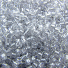 DB0271 Sparkling Silver Grey Lined Crystal, Size 11/0 Miyuki Delica Beads, 5.2g ...