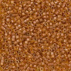 DB0272 Lined Topaz Yellow AB, Size 11/0 Miyuki Delica Beads, 5.2g approx.