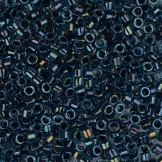 DB0286 Aqua Grey Lined-Dyed, Size 11/0 Miyuki Delica Beads, 5.2g approx.