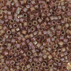 DB0287 Amber Taupe Lined-Dyed, Size 11/0 Miyuki Delica Beads, 5.2g approx.