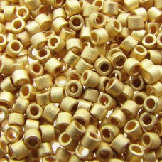 DB0331 24KT Metallic Bright Yellow Gold Matted, Size 11/0 Miyuki Delica Beads, 3...