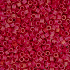 DB0362 Red Opaque Matte AB Size 11/0 Miyuki Delica Beads, 5.2g approx.