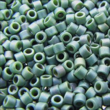 DB0373 Green Metallic Matte Luster, Size 11/0 Miyuki Delica Beads, 5.2g approx.