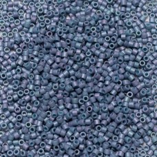 DB0376 Metallic Light Blue Grey Matte Dyed Miyuki 11/0 Delica Beads, 5.2g approx...