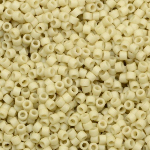 DB0388 Matte Opaque Bone Luster, Size 11/0 Miyuki Delica Beads, 5.2g approx.