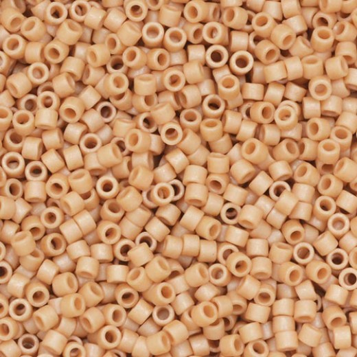 DB0389 Matte Opaque Light Terracotta, Size 11/0 Miyuki Delica Beads, 5.2g approx.