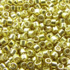 DB0412 Galvanised Yellow, Size 11/0 Miyuki Delica Beads, 5.2g approx.