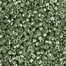 DB0413 Green Moss Opaque Galvanized-Dyed, Size 11/0 Miyuki Delica Beads, 5.2g ap...