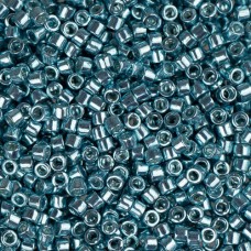 DB0416 Aquamarine Opaque Galvanized-Dyed, Size 11/0 Miyuki Delica Beads, 5.2g ap...