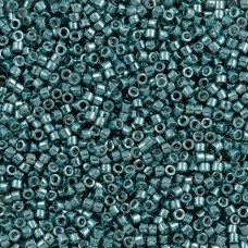 DB0432 Peacock Blue Galvanized, Size 11/0 Miyuki Delica Beads, 5.2g approx.
