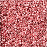 DB0435 Pink Blush Opaque Galvanized-Dyed, Size 11/0 Miyuki Delica Beads, 5.2g approx.