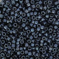 DB0453 Dark Gunmetal Opaque Nickel Plated Dyed, Size 11/0 Miyuki Delica Beads, 5.2g approx.