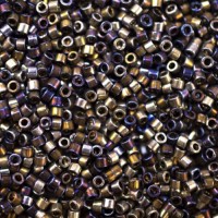 DB0542 Amethyst Gold AB Plated Palladium, Size 11/0 Miyuki Delica Beads, 50g approx.