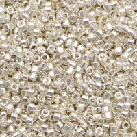 DB0551 Silver Plated, Size 11/0 Miyuki Delica Beads, 3.3g approx.