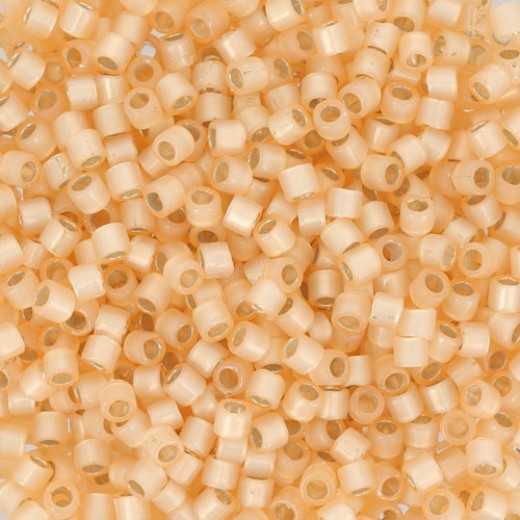 DB0621 Beige Alabaster Silver Lined Dyed Miyuki 11/0 Delica Beads 50 Gram 