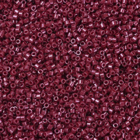 DB0654 Cranberry Red Dyed, Size 11/0 Miyuki Delica Beads, 5.2g approx. DB0654 Cranberry Red Dyed, Size 11/0 Miyuki Delica Beads, 5.2g approx.