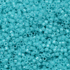 DB0658 Turquoise Green Dyed, Size 11/0 Miyuki Delica Beads, 5.2g approx.