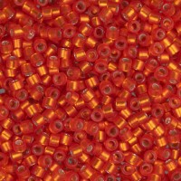DB0682 Dark Orange Semi-Matte Dyed, Size 11/0 Miyuki Delica Beads, 5.2g approx.