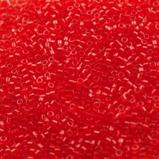 DBMC0704  Red Orange Transparent 10/0 Cut Miyuki Delica Beads Colour Code 0704, ...