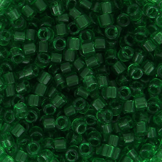 DB0705 Green Lime Transparent, Size 11/0 Miyuki Delica Beads, 5.2g approx.