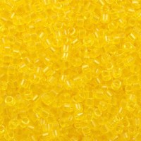 DB0710 Yellow Transparent, Size 11/0 Miyuki Delica Beads, 50g approx.
