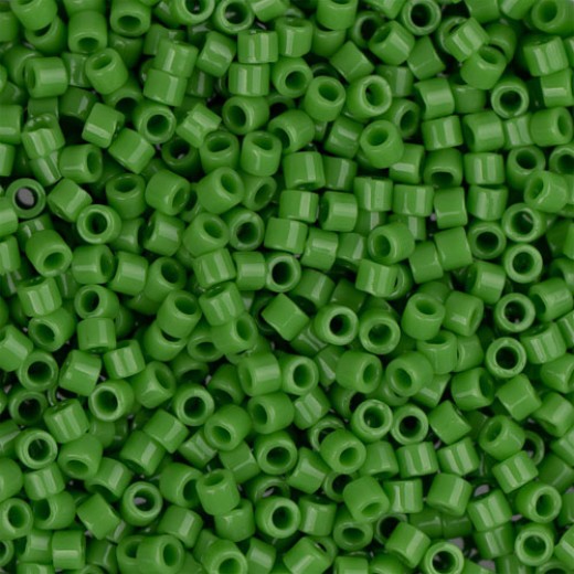 DBM0724 Green Pea Opaque, Size 10/0  Miyuki Delica Beads, Colour 724 - Approx. 5.2g