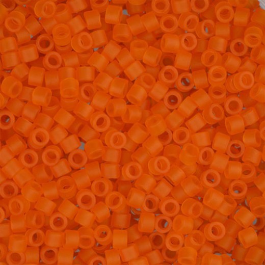 DB0744B Orange Transparent, Size 11/0 Miyuki Delica Beads, 50gm bag