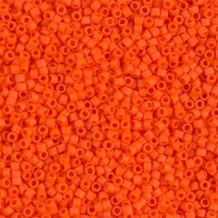 DB0752 Orange Opaque, Size 11/0 Miyuki Delica Beads, 5.2g approx.