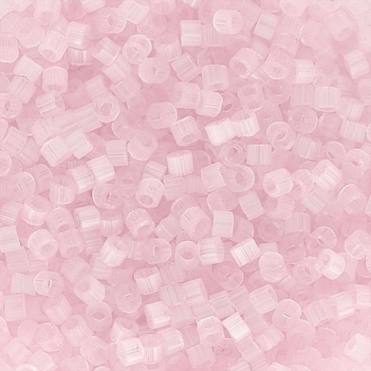 DB0820 Light Pink Silk Satin Miyuki 11/0 Delica Beads, 5.2g approx. *Being discontinued by Factory*