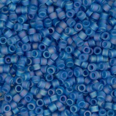 DB0862 Capri Blue AB Matte, Size 11/0 Miyuki Delica Beads, 5.2g approx.