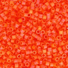 DB0872 Orange Opaque AB Matte, Size 11/0 Miyuki Delica Beads, 5.2g approx.