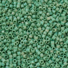 DB0877 Green Opaque AB Matte, Size 11/0 Miyuki Delica Beads, 5.2g pack