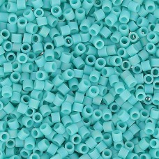 DB0878 Turquoise Green Opaque AB Matte, Size 11/0 Miyuki Delica Beads, 5.2g appr...