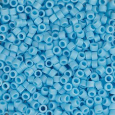 DB0879 Turquoise Blue AB Matte, Size 11/0 Miyuki Delica Beads, 5.2g approx.