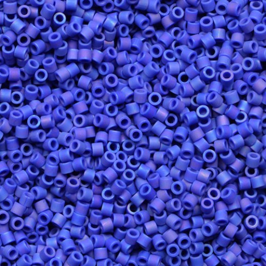 DB0880 Cobalt AB Matte Opaque, Size 11/0 Miyuki Delica Beads, 50 Grams