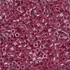 DBL0902 Pink Sparkle Crystal, 50g Size 8/0 Miyuki Delica Beads, Colour Code 902