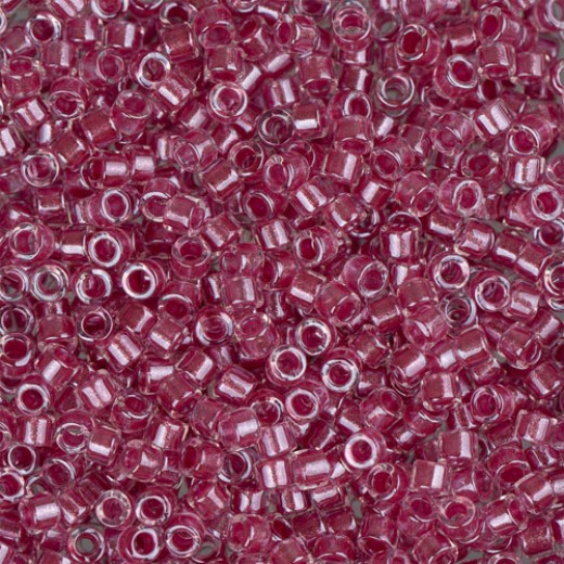 DBM0902 Sparkling rose lined crystal, Size 10/0  Miyuki Delica Beads beads, approx. 5.2g