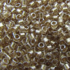 DB0907 Beige Bronze Sparkle Crystal Lined, Size 11/0 Miyuki Delica Beads, 5.2g a...