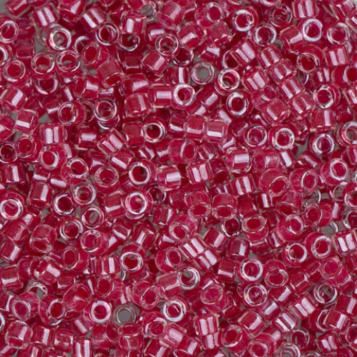 DB0914 Rose Sparkle Crystal Lined, Size 11/0 Miyuki Delica Beads, 5.2g approx.