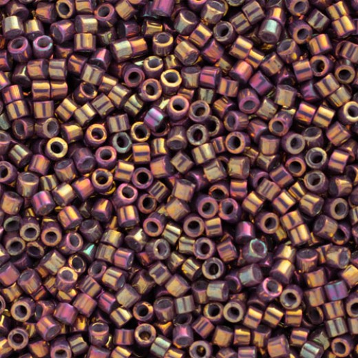 DBS1010  Metallic Earth Batik Luster, Colour 1010 15/0 Miyuki Delica Beads, 5.2g approx.