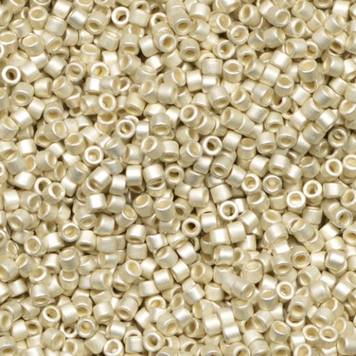 DB1151 Galvanised Semi Matte Silver, Size 11/0 Miyuki Delica Beads, 50 Grams