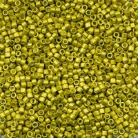 DB1154 Galvanized Semi-Frosted Zest, Size 11/0 Miyuki Delica Beads, 5.2g approx.