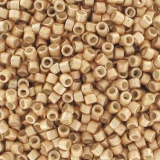 DB1162 Champagne Galvanized-Dyed Matte, Size 11/0 Miyuki Delica Beads, 50g appro...